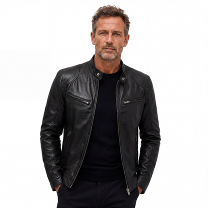 VALENZO – Lederjacke mit Reißverschluss