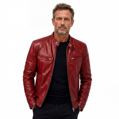 VALENZO – Lederjacke mit Reißverschluss