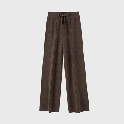 ELARA™ - Gerade geschnittene Hose aus Merinowollstrick