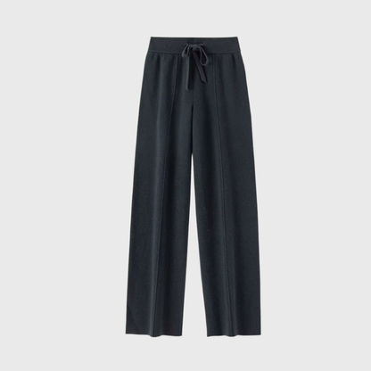 ELARA™ - Gerade geschnittene Hose aus Merinowollstrick