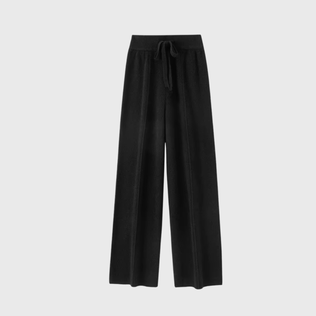 ELARA™ - Gerade geschnittene Hose aus Merinowollstrick