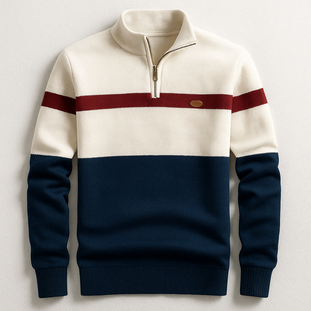 SEBASTIAN - Quarter-zip-Pullover