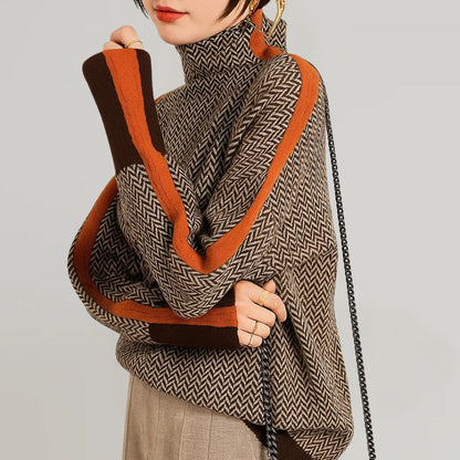 MARTHA | Pullover mit hohem Kragen