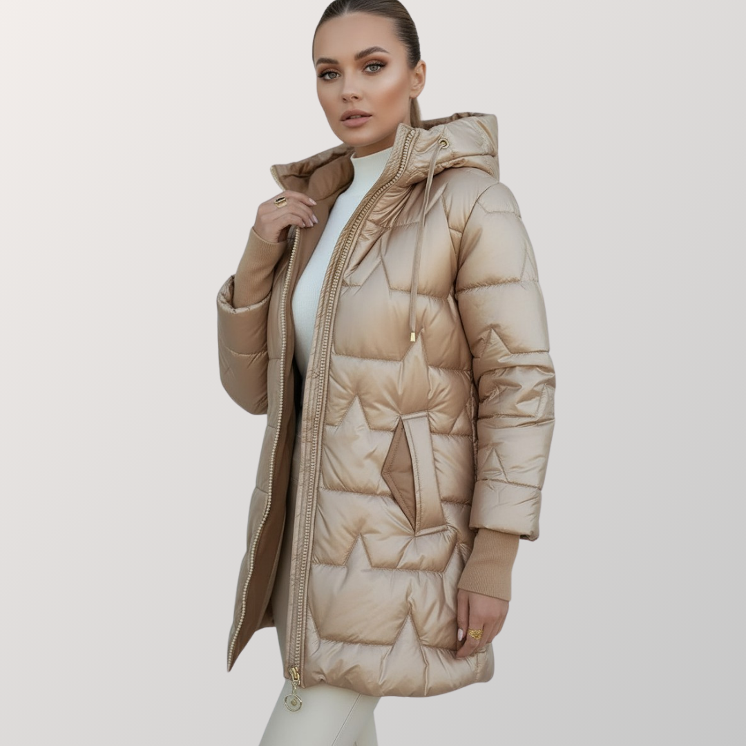 MINA - Lange Steppjacke