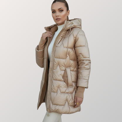 MINA - Lange Steppjacke