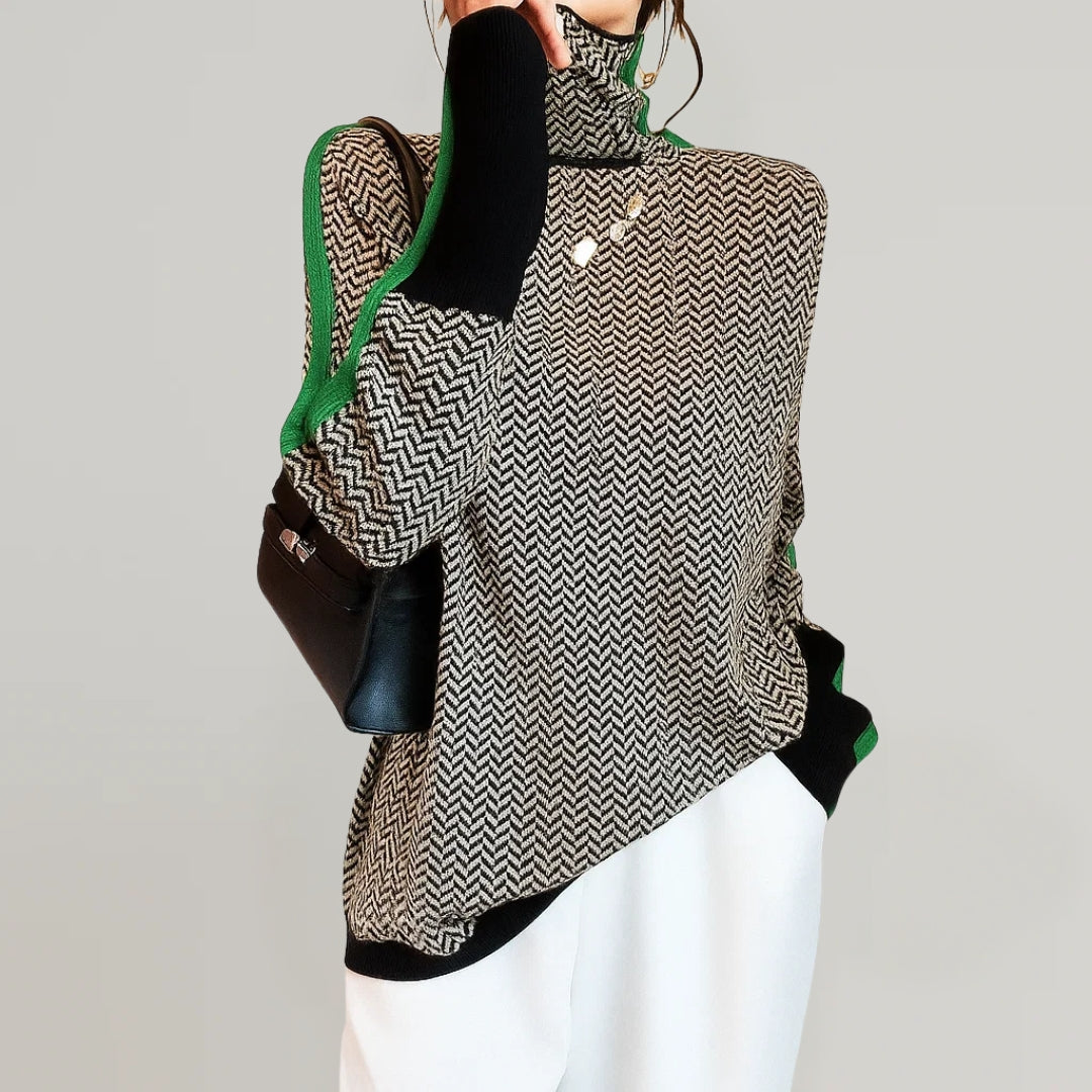 MARTHA | Pullover mit hohem Kragen