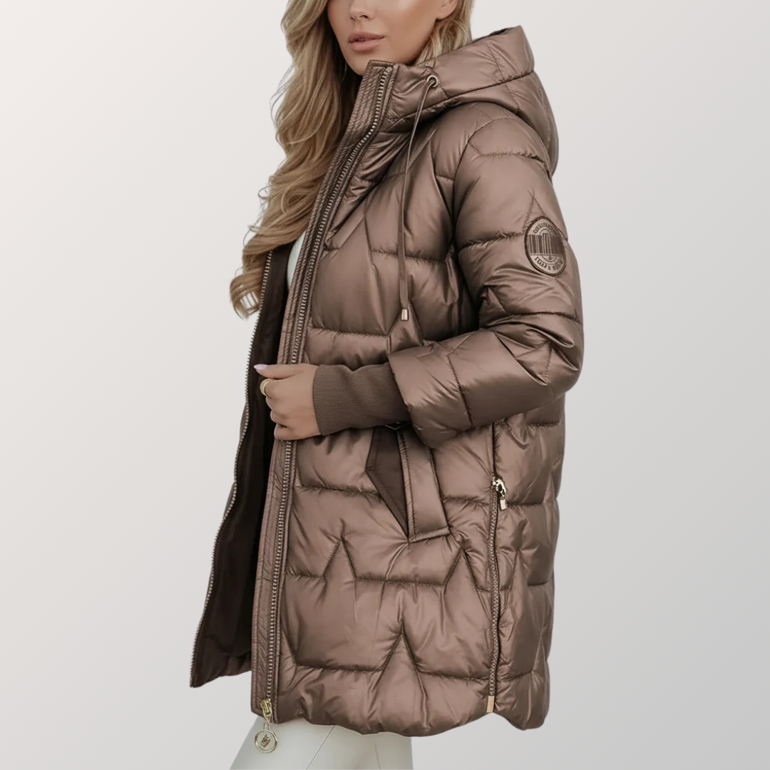MINA - Lange Steppjacke