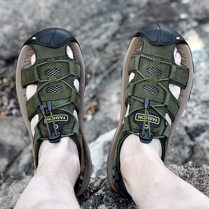 FELIX - Bequeme Outdoor-Ledersandalen