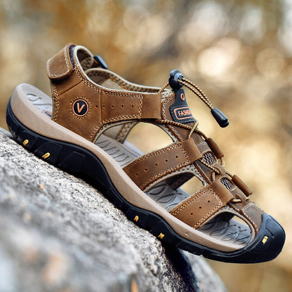 FELIX - Bequeme Outdoor-Ledersandalen