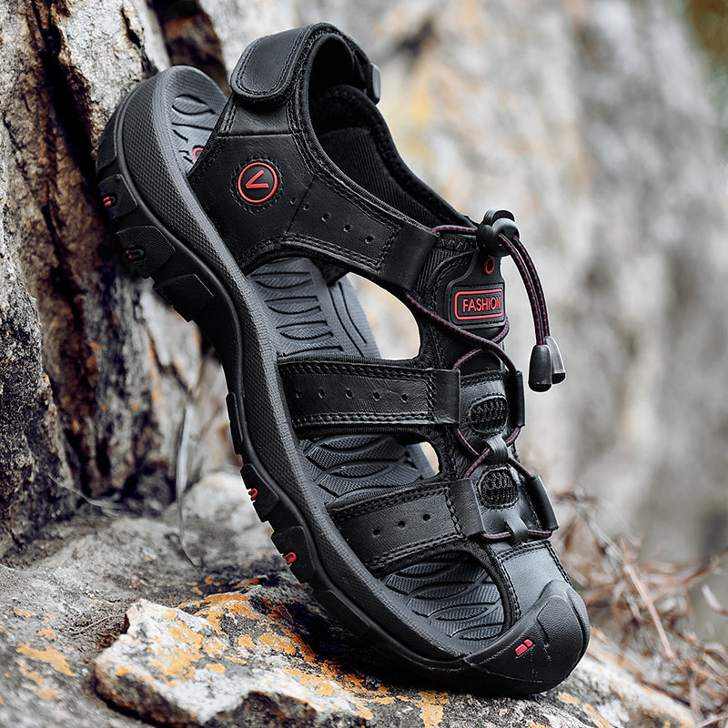 FELIX - Bequeme Outdoor-Ledersandalen