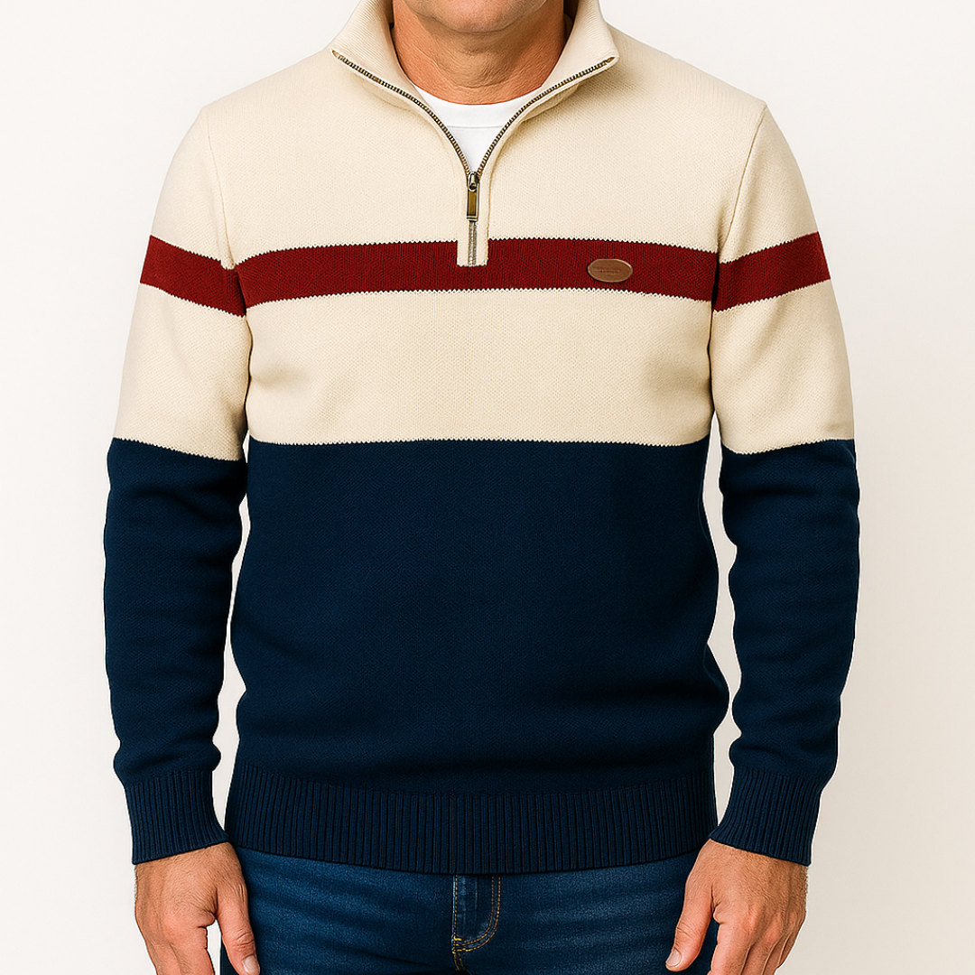 SEBASTIAN - Quarter-zip-Pullover
