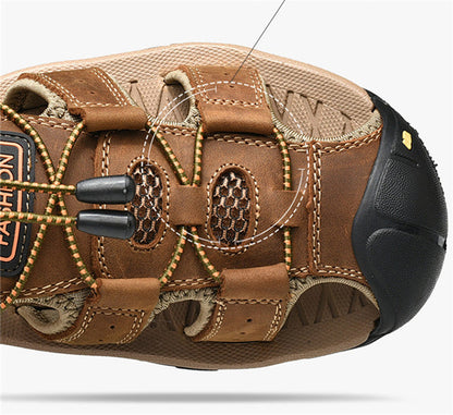 FELIX - Bequeme Outdoor-Ledersandalen