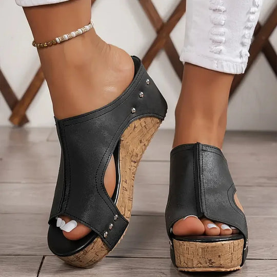 JANA - Hochwertige Sandalen mit Keilabsatz