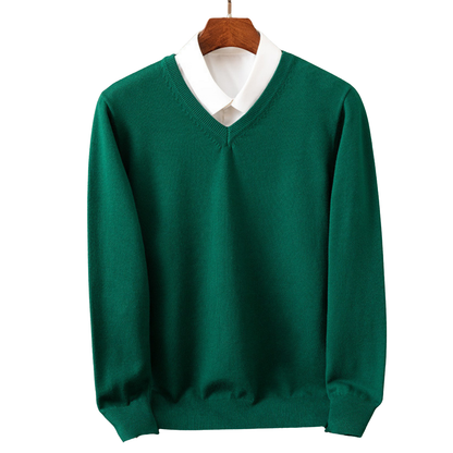 ERNST™ – Kaschmirpullover mit V-Ausschnitt