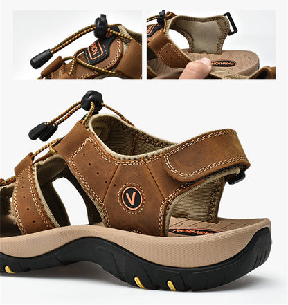 FELIX - Bequeme Outdoor-Ledersandalen