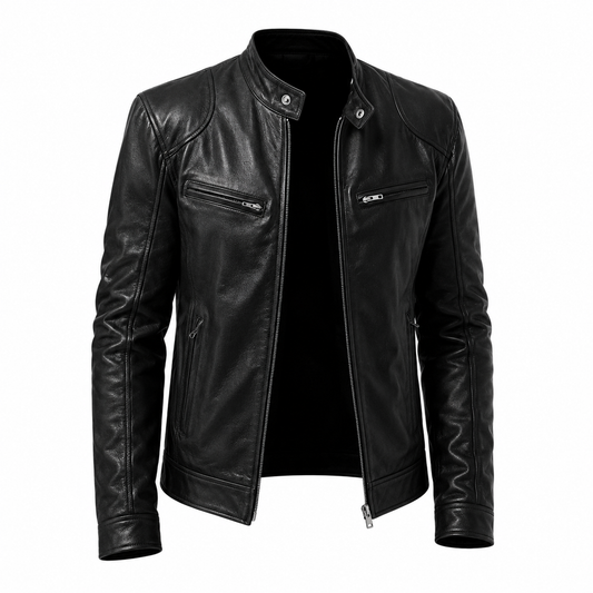 VALENZO – Lederjacke mit Reißverschluss