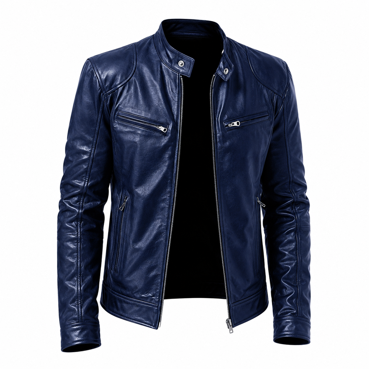 VALENZO – Lederjacke mit Reißverschluss
