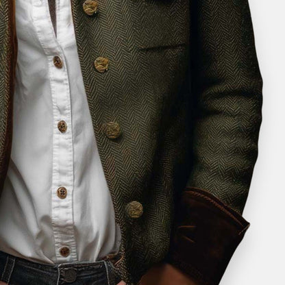 EVELYN™ – Tweedjacke mit Samtdetails