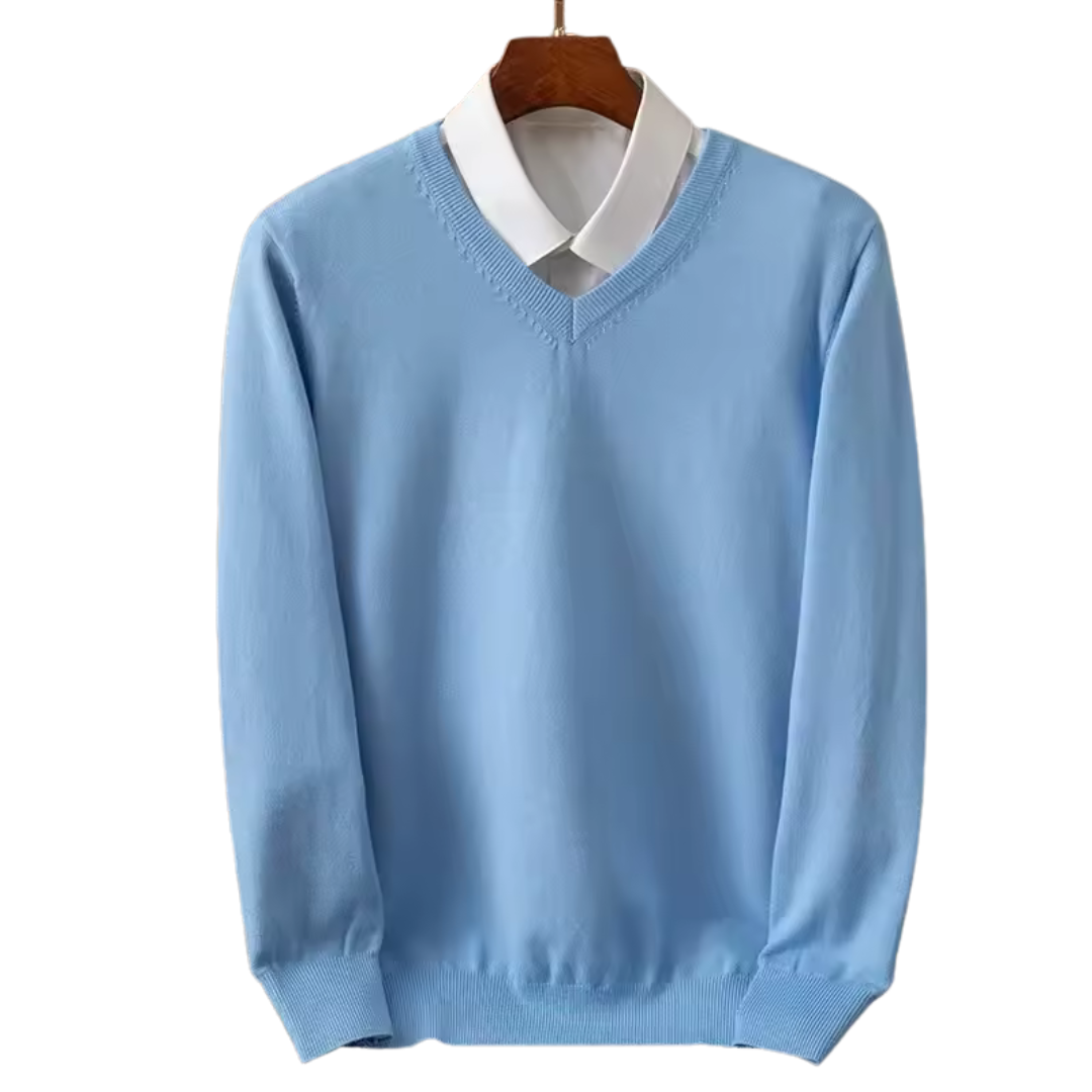 ERNST™ – Kaschmirpullover mit V-Ausschnitt