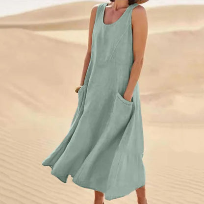 SERENA | Lange Kleid mit Taschen