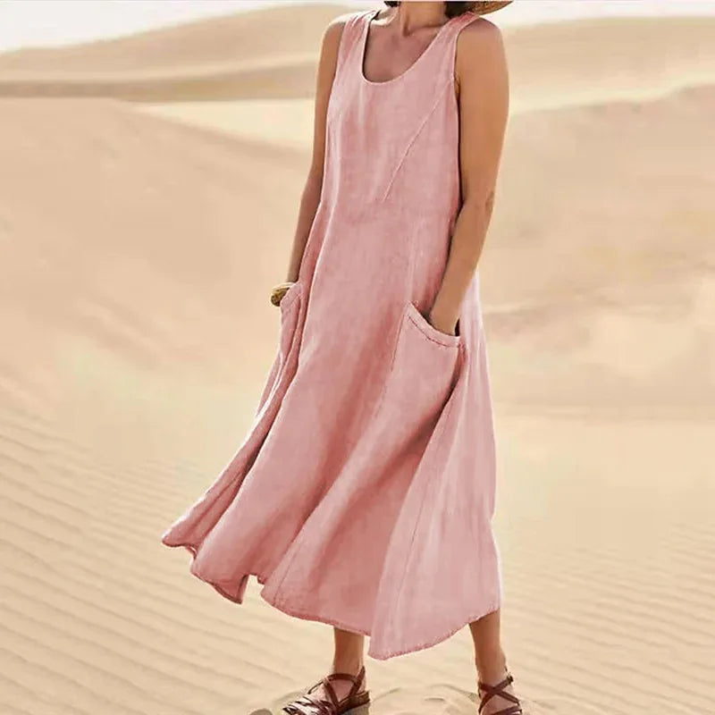 SERENA | Lange Kleid mit Taschen