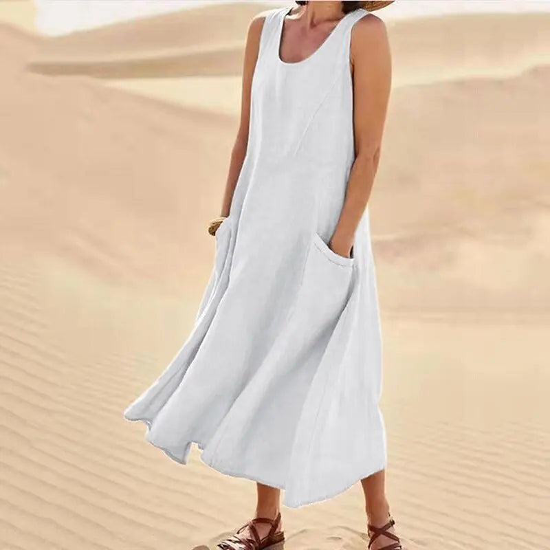 SERENA | Lange Kleid mit Taschen