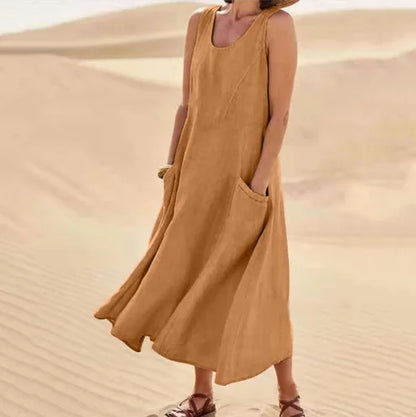 SERENA | Lange Kleid mit Taschen