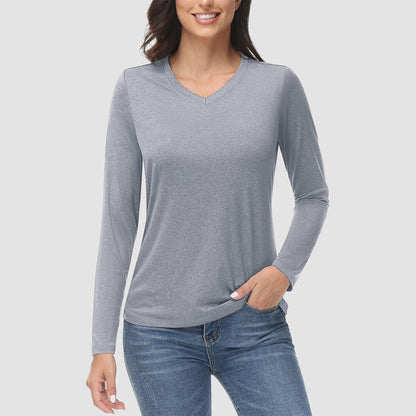 KARLSTAD - Wander-T-Shirt mit V-Ausschnitt
