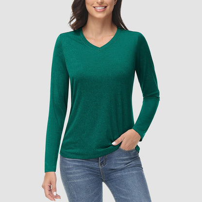 KARLSTAD - Wander-T-Shirt mit V-Ausschnitt