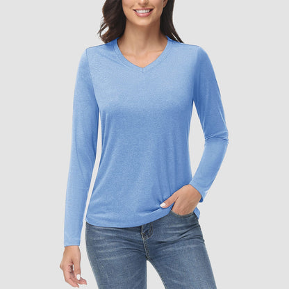 KARLSTAD - Wander-T-Shirt mit V-Ausschnitt