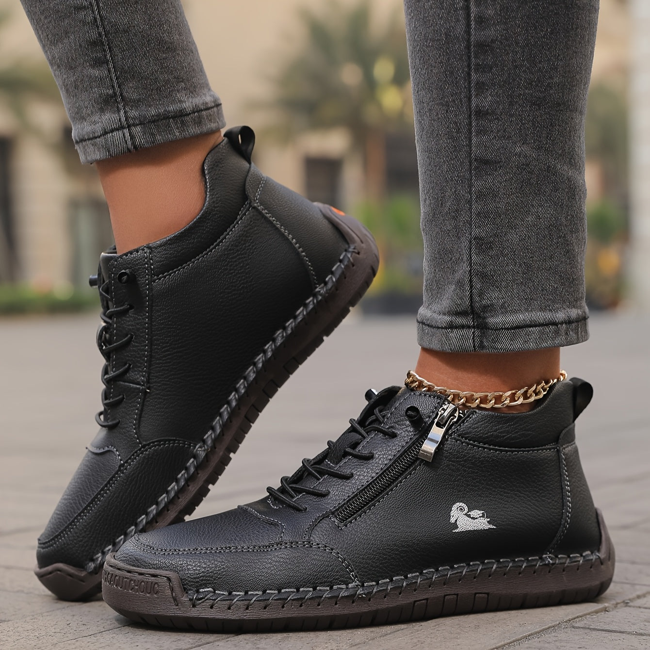 ELARA – Komfort Sneaker mit Reißverschluss
