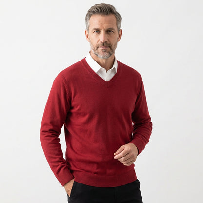 ERNST™ – Kaschmirpullover mit V-Ausschnitt