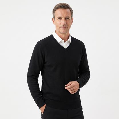 ERNST™ – Kaschmirpullover mit V-Ausschnitt
