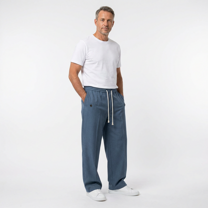 HAVEN™ – Baumwollhose mit weitem Bein und Kordelzug