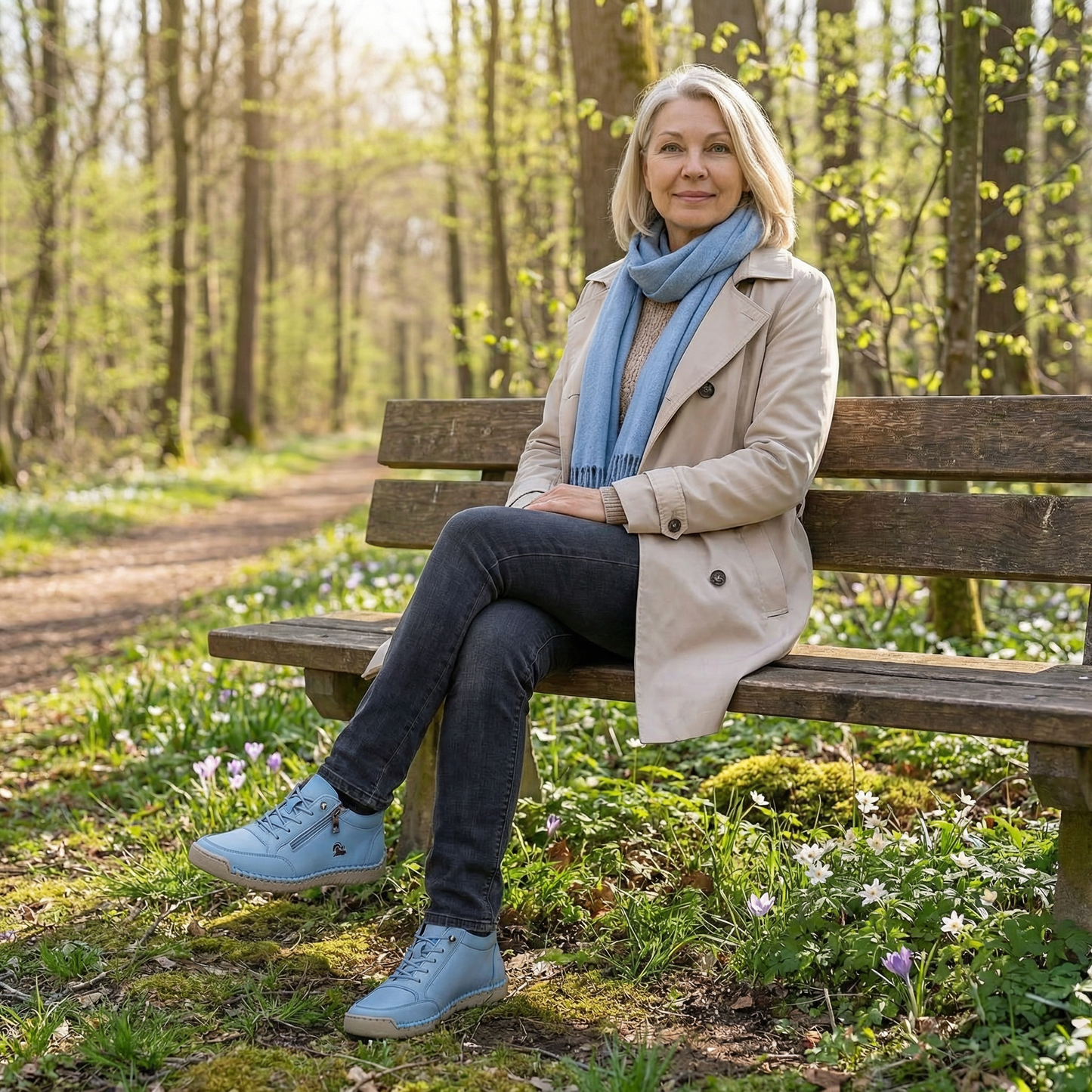 ELARA – Komfort Sneaker mit Reißverschluss
