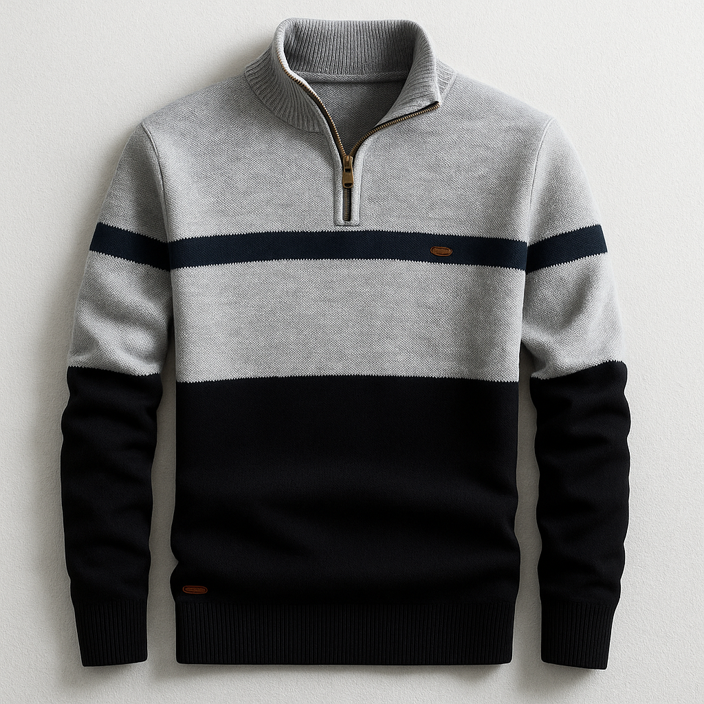 SEBASTIAN - Quarter-zip-Pullover