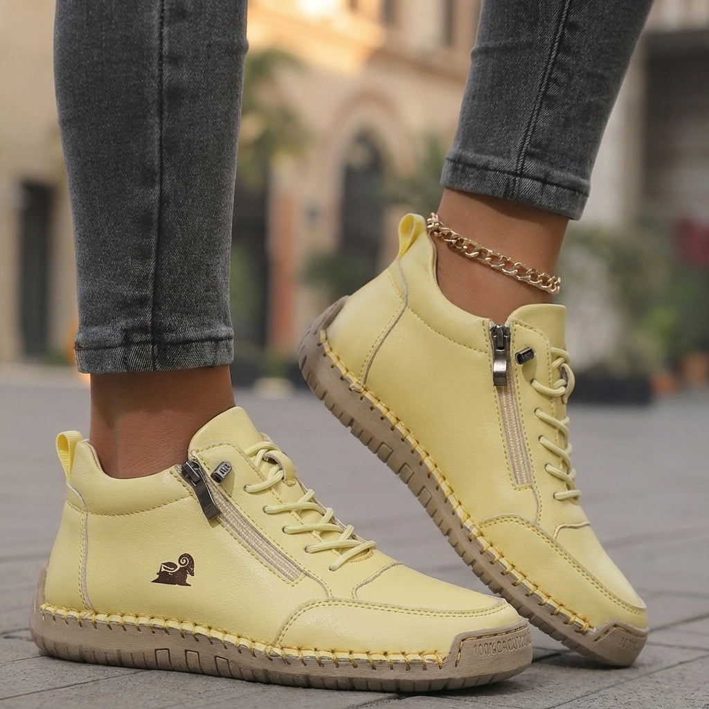 ELARA – Komfort Sneaker mit Reißverschluss