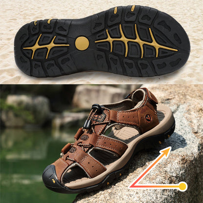 FELIX - Bequeme Outdoor-Ledersandalen