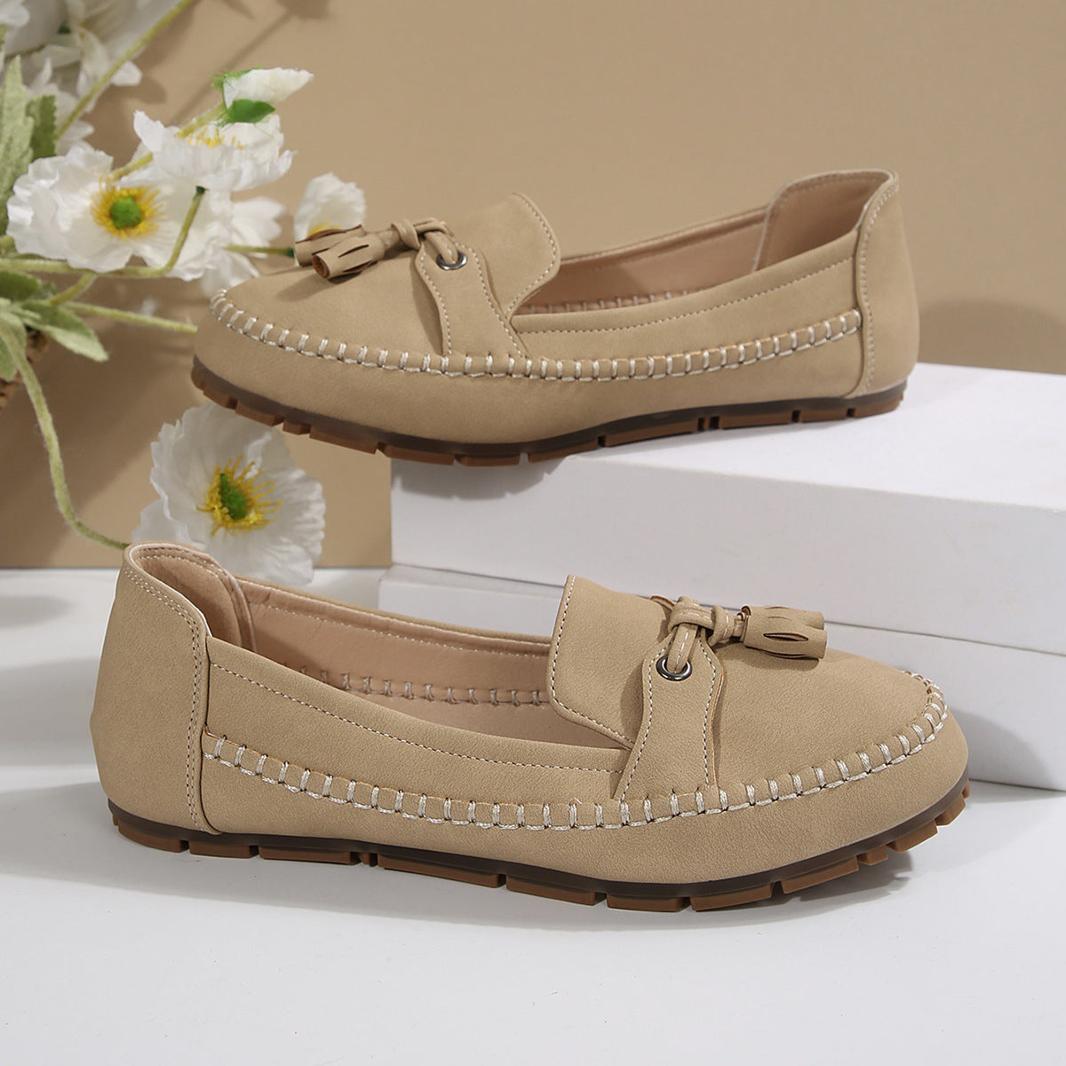 KAREN | Comfortabele, zachte loafers in vintage stijl