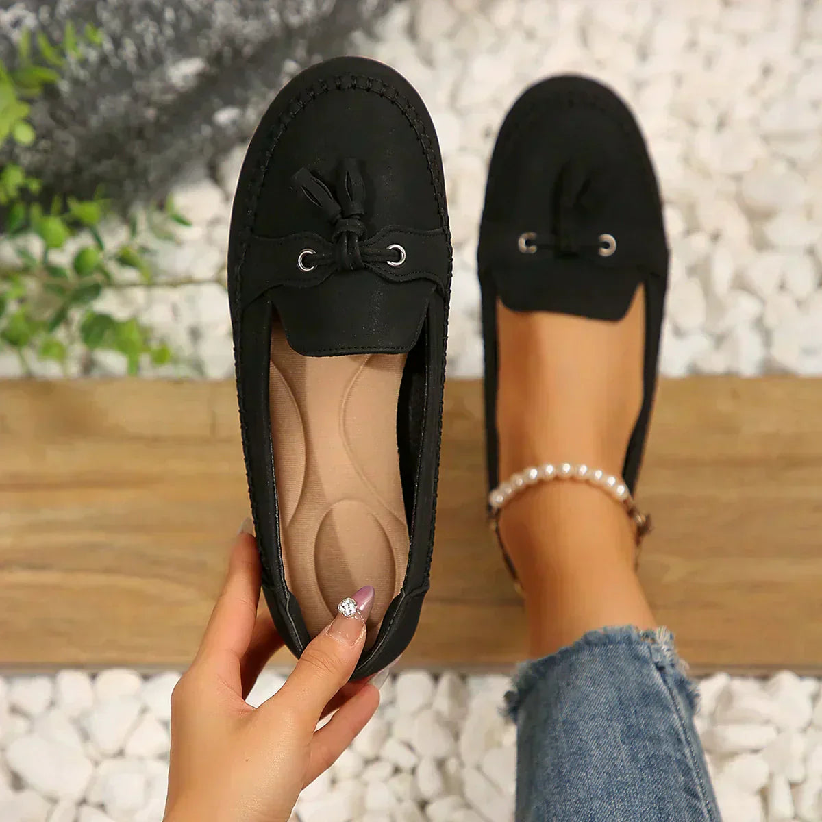 KAREN | Comfortabele, zachte loafers in vintage stijl