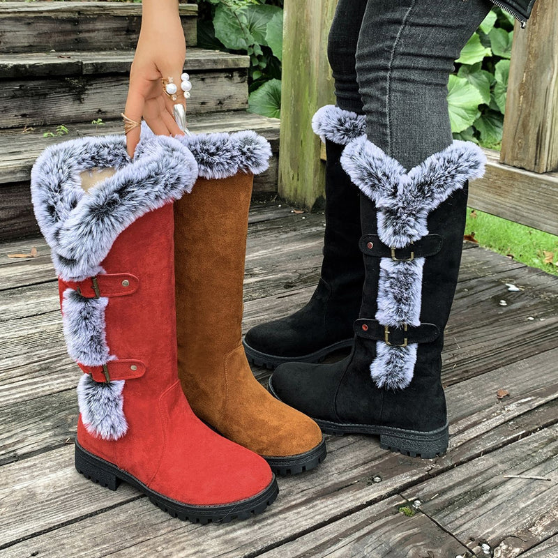 GINA - Gefütterte Plüschstiefel