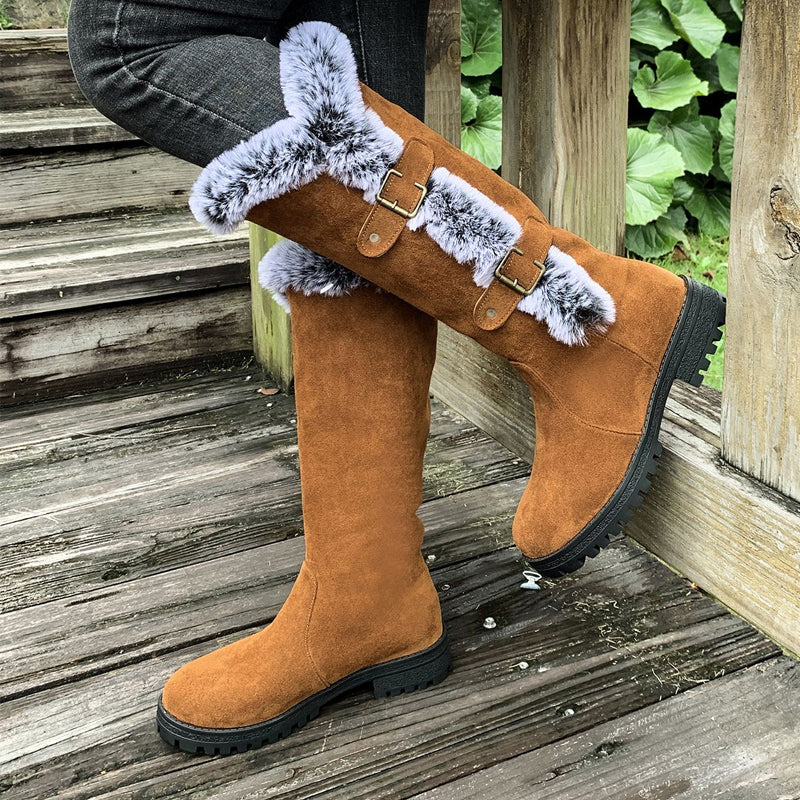 GINA - Gefütterte Plüschstiefel