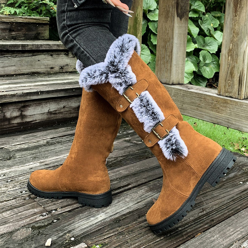 GINA - Gefütterte Plüschstiefel