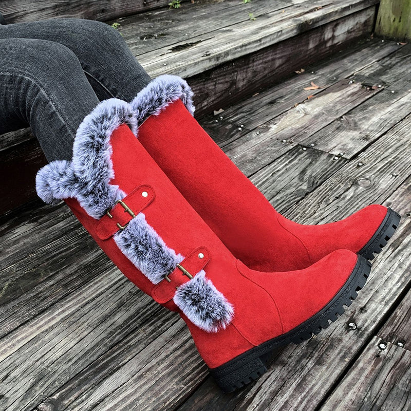 GINA - Gefütterte Plüschstiefel