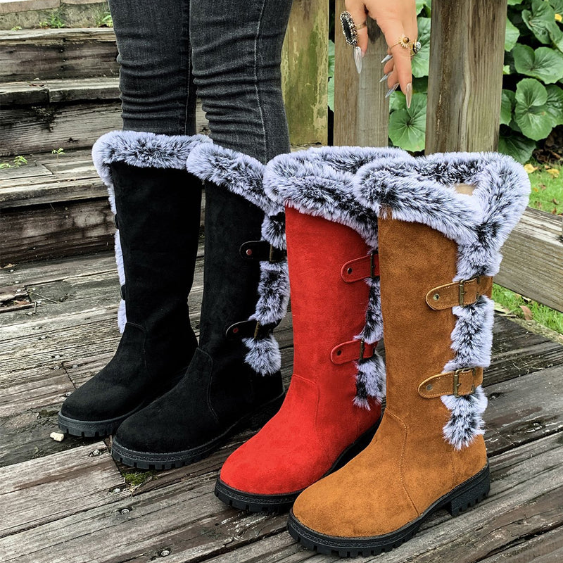 GINA - Gefütterte Plüschstiefel