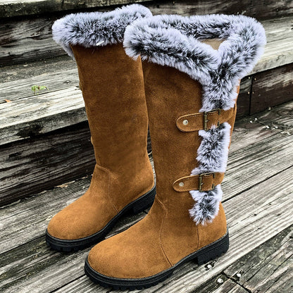 GINA - Gefütterte Plüschstiefel
