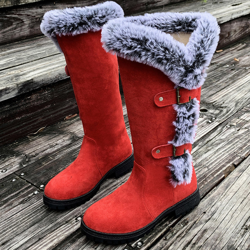 GINA - Gefütterte Plüschstiefel