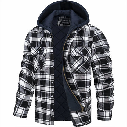 ELDORIK™ – Karierte Winterjacke mit Kapuze