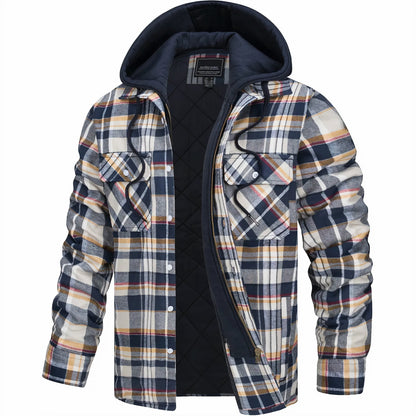 ELDORIK™ – Karierte Winterjacke mit Kapuze