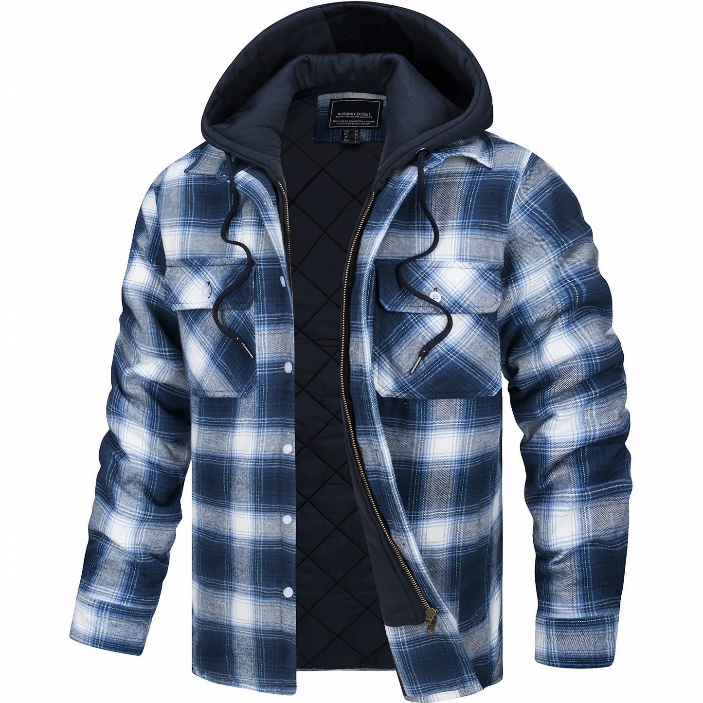 ELDORIK™ – Karierte Winterjacke mit Kapuze
